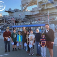 Big pals and little pals at USS Midway Museum