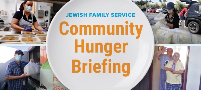 Community hunger briefing graphic