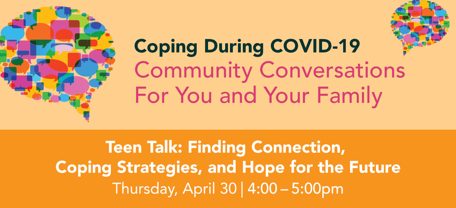 Teen Talk: Finding Connection, Coping Strategies, and Hope for the Future graphic