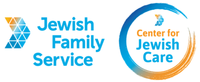Jewish Family Service and Center for Jewish Care logos